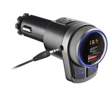 NGS Spark Bt Hero FM Car Transmitter with AUX, Bluetooth, Type-C & USB