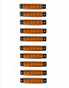 LED TRUCK VOLUME LIGHTS IP66 ORANGE 24V 10 PCS - OEM