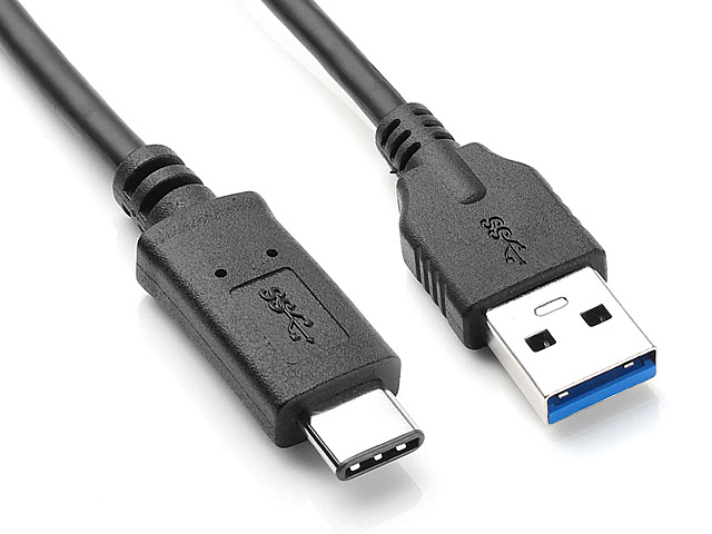 30cm USB-C USB 3.1 Type-C Male to Standard Type-A Male Data Cable (OEM) U3-199-BK-0.3M