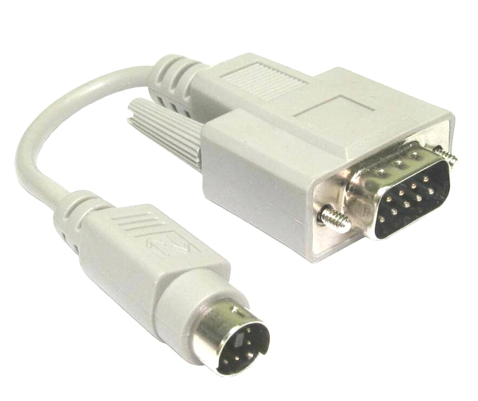 6-PIN MINI DIN PS2 MALE TO 9-PIN MALE DB9 15CM ADAPTER