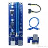 1X to 16X Powered PCI Express Riser Card Extension Cable USB 3 and PCIe 6PIN Ver06C (OEM) (BULK) 1X to 16X Powered PCI Express Riser Card Extension Cable USB 3 and PCIe 6PIN Ver06C (OEM) (BULK)