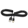 CY USB-C 3.1 Type C Male to Standard USB 2 A Male Spring Data Cable - Black (3m) (OEM) CY USB-C 3.1 Type C Male to Standard USB 2 A Male Spring Data Cable - Black (3m) (OEM)