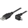 Καλώδιο Φόρτισης Δεδομένων USB 2 A αρσ. σε micro USB Β αρσ με γωνία 90 μοιρών(καθετως) 180cm Goobay 95343