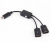 Micro Usb OTG Καλώδιο για Tablet, Smartphone σε 2 USB Θυλ Micro Usb OTG Καλώδιο για Tablet, Smartphone σε 2 USB Θυλ