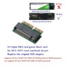 mini πρασινο 12+16 pin ssd macbook air pro 2013-2017 M-key M2 NVME sata adapter mini πρασινο 12+16 pin ssd macbook air pro 2013-2017 M-key M2 NVME sata adapter