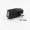 USB A 2 Female to Left Angle 90° Mini B 5 pin Adapter USB A 2 Female to Left Angle 90° Mini B 5 pin Adapter