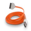 USB Cable Silicone orange για iPhone 3G / 3GS / 4 /4S USB Cable Silicone orange για iPhone 3G / 3GS / 4 /4S