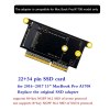 μαυρο 22+34 pin ssd macbook pro A1708 2016 2017 M-key M2 NVME sata adapter μαυρο 22+34 pin ssd macbook pro A1708 2016 2017 M-key M2 NVME sata adapter