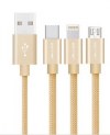 ΓΡΗΓΟΡΗΣ ΦΟΡΤΙΣΗΣ ΚΑΛΩΔΙΟ 3 ΣΕ 1 - LIGHTNING / TYPE-C / MICRO USB JELLICO GS-13 ΧΡΥΣΟ ΓΡΗΓΟΡΗΣ ΦΟΡΤΙΣΗΣ ΚΑΛΩΔΙΟ 3 ΣΕ 1 - LIGHTNING / TYPE-C / MICRO USB JELLICO GS-13 ΧΡΥΣΟ