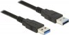 POWERTECH Καλώδιο USB 3 (A) σε USB 3 (A), 1.5m, μαύρο | CAB-U106 POWERTECH Καλώδιο USB 3 (A) σε USB 3 (A), 1.5m, μαύρο | CAB-U106