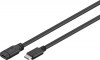 Goobay Regular USB 3.1 Cable USB-C male - USB-C female Μαύρο 1m Goobay Regular USB 3.1 Cable USB-C male - USB-C female Μαύρο 1m