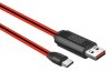 U29 LED type-c καλώδιο δεδομένων φόρτισης 1 m με πλακε καλωδιο TPE και υποδοχές ABS 2A, της hoco. U29 LED type-c καλώδιο δεδομένων φόρτισης 1 m με πλακε καλωδιο TPE και υποδοχές ABS 2A, της hoco.