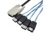Mini SAS 34P SFF 8470 4x E SATA 7P INFINIBAND TO 4 ESATA 1M Cable Mini SAS 34P SFF 8470 4x E SATA 7P INFINIBAND TO 4 ESATA 1M Cable