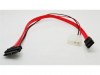 Slimline Καλώδιο SATA 13pin θηλ. σε θηλ. καλώδιο SATA με LP4 μετατροπέα ρεύματος 30cm Slimline Καλώδιο SATA 13pin θηλ. σε θηλ. καλώδιο SATA με LP4 μετατροπέα ρεύματος 30cm