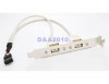 2 Port USB 2 female Motherboard to Rear Panel slot Bracket Cable External host 2 Port USB 2 female Motherboard to Rear Panel slot Bracket Cable External host