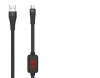 Καλώδιο σύνδεσης Hoco S4 USB σε Micro-USB 2.4A Μαύρο 1.2m με ένδειξη φόρτισης Καλώδιο σύνδεσης Hoco S4 USB σε Micro-USB 2.4A Μαύρο 1.2m με ένδειξη φόρτισης