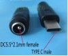 Type C 3.1 USB σε 5.5mm * 2.1mm female Power Jack Type C 3.1 USB σε 5.5mm * 2.1mm female Power Jack