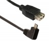 Καλώδιο USB 2 A θηλ σε micro USB B αρσ με Γωνία 20cm PowerTech CAB U028 Καλώδιο USB 2 A θηλ σε micro USB B αρσ με Γωνία 20cm PowerTech CAB U028