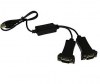 DB9 2 male Serial Rs232 Splitter Cable to USB DB9 2 male Serial Rs232 Splitter Cable to USB