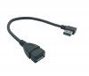 USB 3.0 A αρσ. - USB 3.0 A θηλ. 20 cm μαύρο με γωνία δεξιά USB 3.0 A αρσ. - USB 3.0 A θηλ. 20 cm μαύρο με γωνία δεξιά