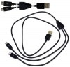 Καλώδιο σύνδεσης Ancus USB σε 2 x Micro USB 3m Μαύρο Καλώδιο σύνδεσης Ancus USB σε 2 x Micro USB 3m Μαύρο