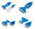 USB σε RS232 αρσ. και DB9 θηλ. σε DB25 αρσ. Καλώδιο (OEM)