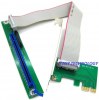 Fixable PCI-E 16x to 1x Adapter Riser Cable with Sata 15 Power Connector & Bracket OEM
