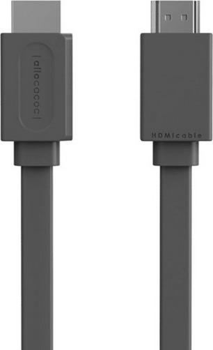 Allocacoc Flat USB to Lightning Cable Grey 3m (10764GY/LGHTMG)