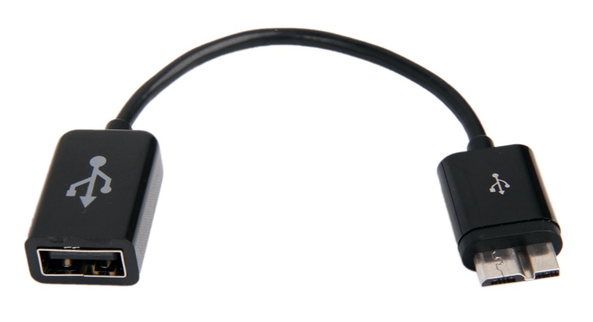 Ancus Καλώδιο σύνδεσης Micro USB 3 σε USB Θηλυκό OTG για Galaxy Note 3/Galaxy S5 Μαύρο 09493
