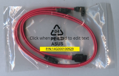 ASUS 18-inch 3Gb/s 2-Pack Red SATA Cable