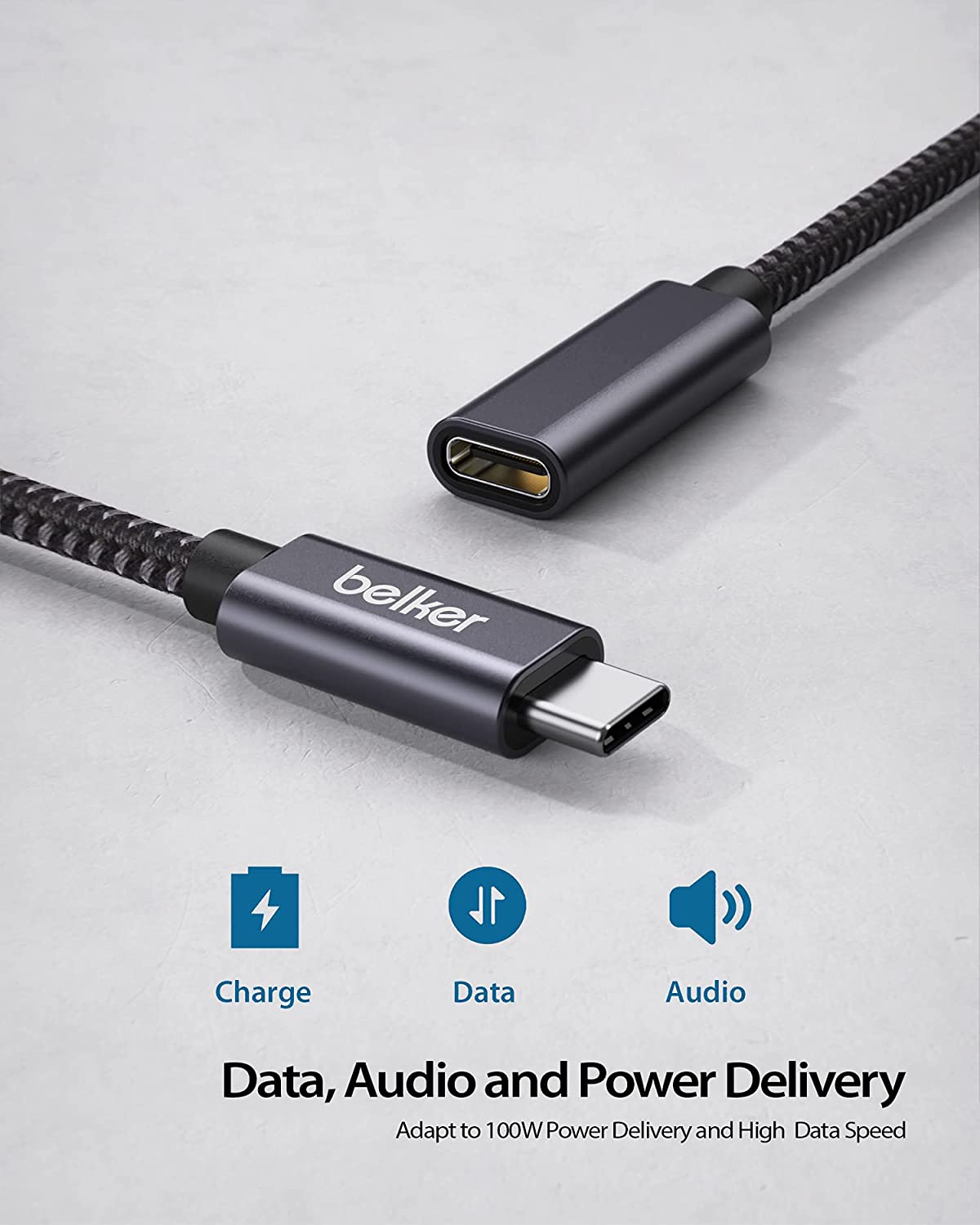 Belkertech επέκταση USB C 3.2 5A 100W 3m