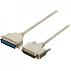 Καλώδιο Παράλληλης Σύνδεσης D-SUB 25-Pin Αρσ - Centronics 36-Pin Αρσ 2m Λευκό(OEM)