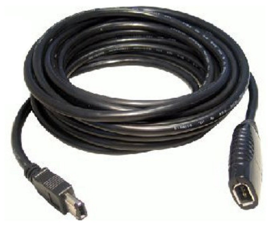 FireWire IEEE 1394 6-Pin Male to 6-Pin Female Extension Cable 5m (OEM)