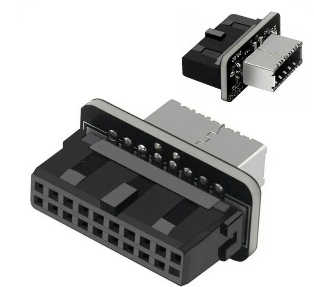 PH73S USB3.0 19P/20P to Type-E Vertical Motherboard Adapter Chassis Front Type-C Plug-in Port