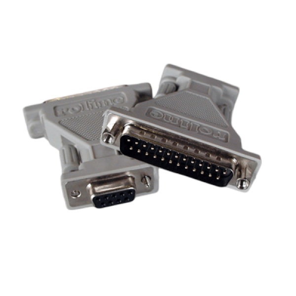 Roline RS232 DB9 Female to DB25 Male Adapter (12.03.6505)