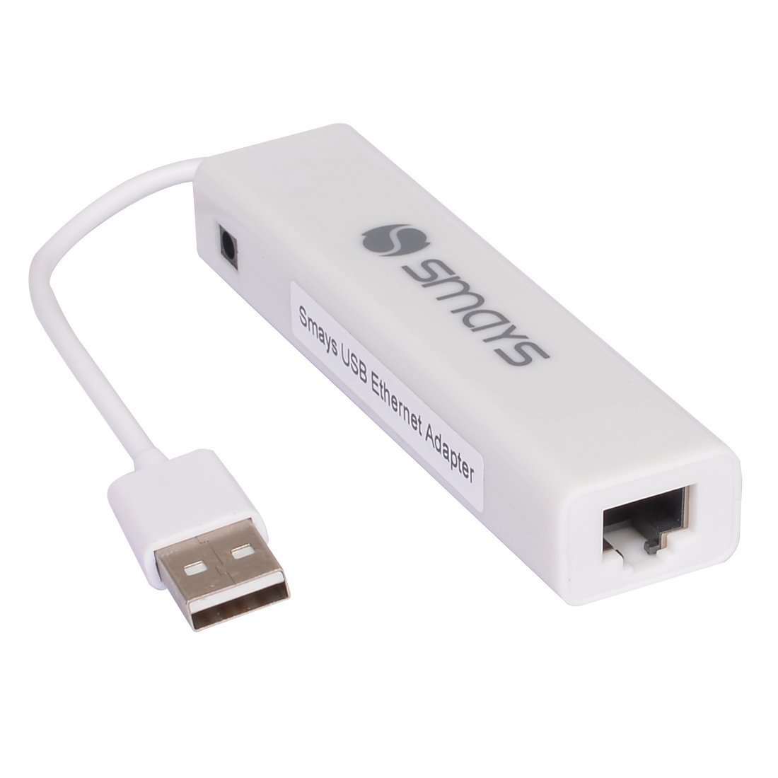 Smays Realtek USB 2 σε Ethernet προσαρμογέας (Realtek RTL8152) μαζί με USB 2 Hub 3 θυρών