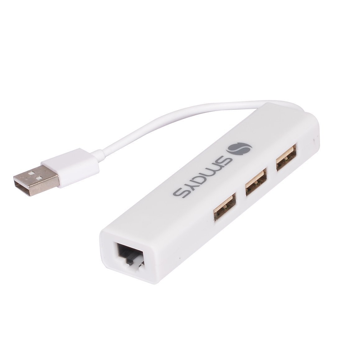 Smays Realtek USB 2 σε Ethernet προσαρμογέας (Realtek RTL8152) μαζί με USB 2 Hub 3 θυρών