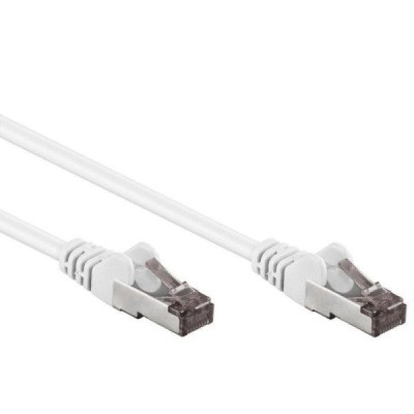 Techly ICOC CCA6F-005 Network cable Patch cable white CCA Cat.6 F / UTP 0.5m