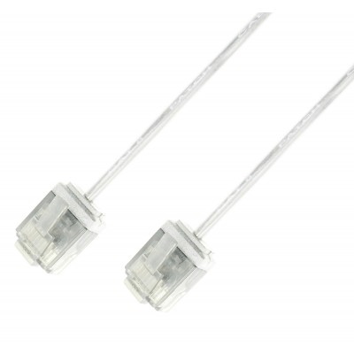 Techly ICOC Ultra Slim Cat.6 UTP Network Cable (White, 10m) (U6-SLIM-005T)