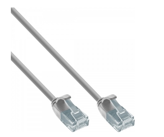 TECHLY ICOC U6-SLIM-030T2 Καλώδιο Patch δικτύου Cat.6 UTP Slim 3m Γκρι [ 8059018367102 ]