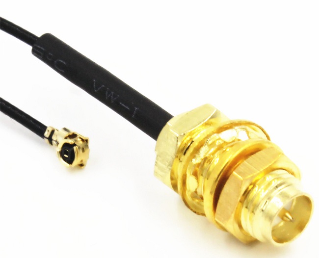 U.FL to RP-SMA Female Coaxial Pigtail Cable (1.13) with Center Pin (20cm) (with Center Pin)