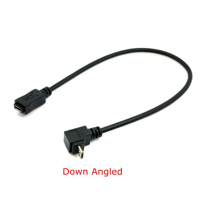 Καλώδιο Φόρτισης Δεδομένων Micro USB σε Micro USB με γωνία 90 μοιρών(Κάτω) 20cm (ΟΕΜ)