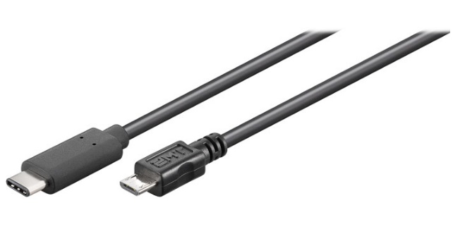Καλώδιο USB 3.1 C HighSpeed σε USB 2 micro B, 1m. 67993