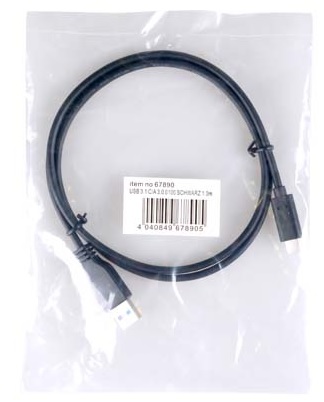 Καλώδιο USB 3.1 C SuperSpeed σε USB 3, 1m 67890 (Goobay)
