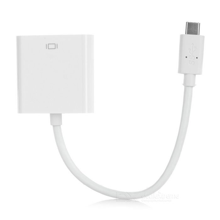 USB 3.1 Type-C to HDMI HD Adapter Connection Cable - White (OEM)