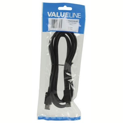 VALUELINE Καλώδιο Firewire 400 6 pin αρσ. σε Firewire 6 pin αρσ. 2m VLCP 62200B 20