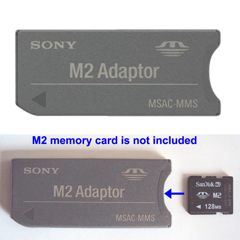 Sony Genuine M2 Micro Memory Stick to MS PRO Adapter DUO (OEM) (BULK)