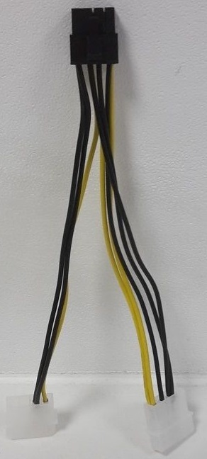 2x Molex 5-Pin to 8-Pin PCI Express Power Adapter Cable (OEM) (5 Pin)