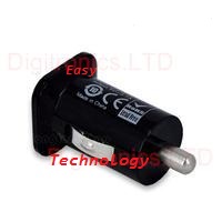 3.1A 2 Port USB Car Charger Adapter Black compatible with iPad / android tablets