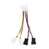 4-Pin Molex to 3 /4-Pin Fan Power Cable Adapter Connector Computer Cooling Fan Καλώδια για CPU PC Case Fan 4-Pin Molex to 3 /4-Pin Fan Power Cable Adapter Connector Computer Cooling Fan Καλώδια για CPU PC Case Fan